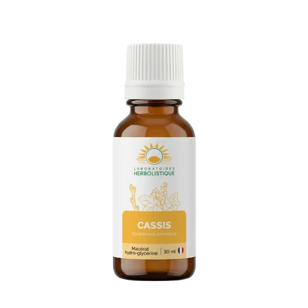 Cassis 30 ml, a gemmotherapy product made by Herbolistique for Cyprus alcool free